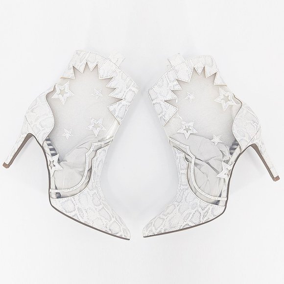 Betsey Johnson Lunas Snake Print Western Boots 7M - Picture 2 of 11